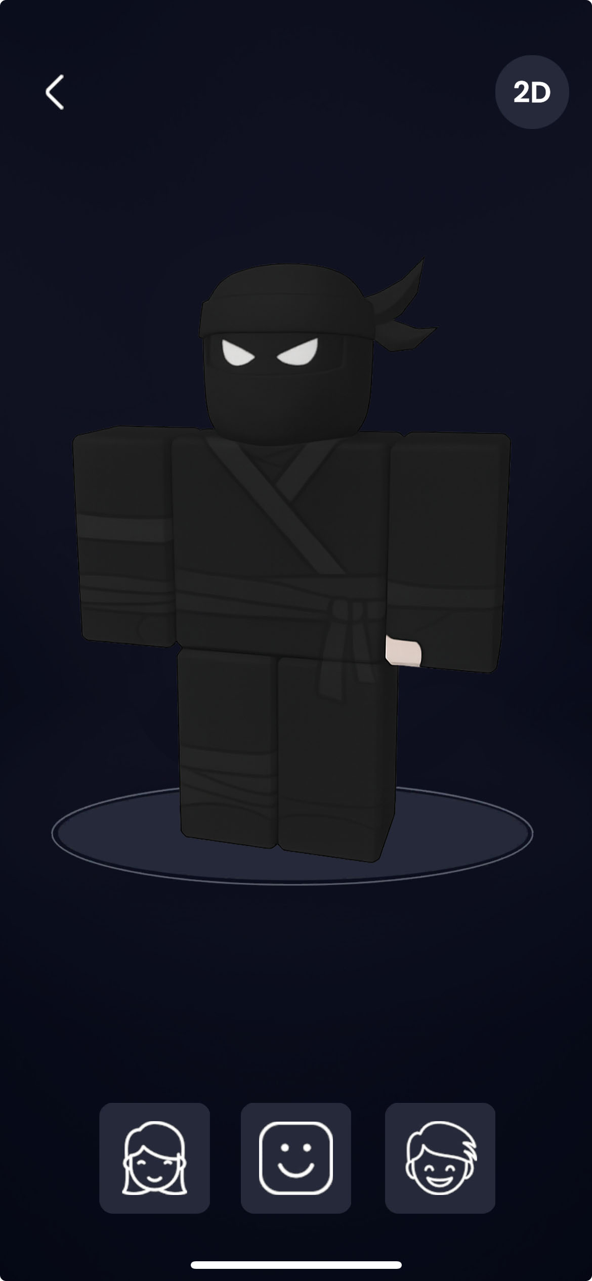 Screenshot showing new ninja skin